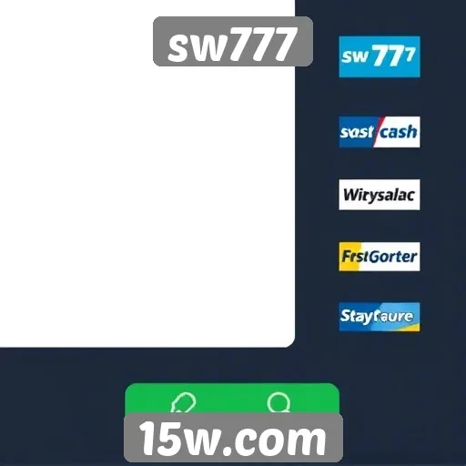 Métodos de pagamento disponíveis no sw777